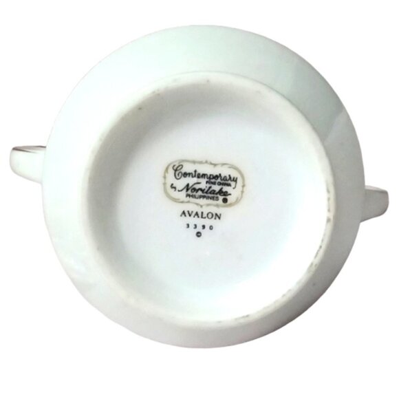 Vintage Noritake Philippines Avalon 3390 Lidded Sugar Bowl - Picture 7 of 8